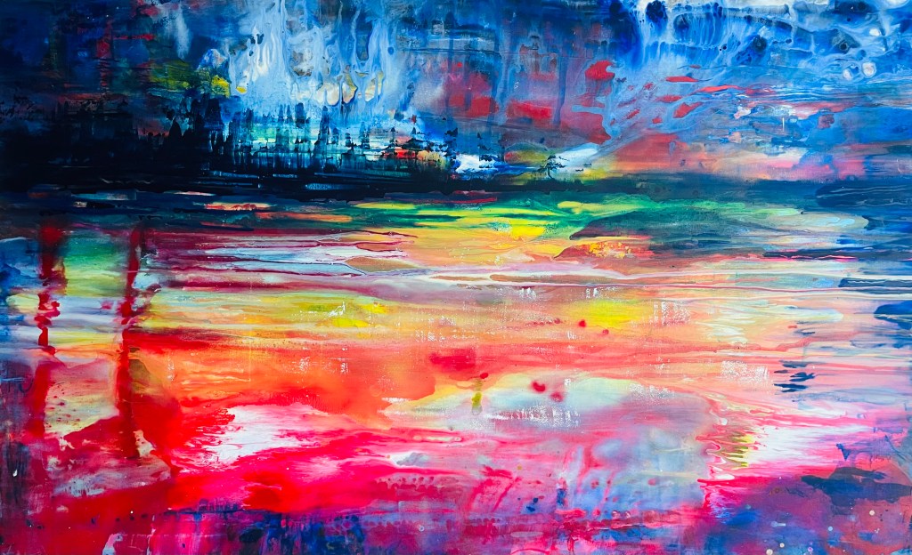 Flerfarget mørk abstarkt / Colorful Abstract&nbsp;Dark