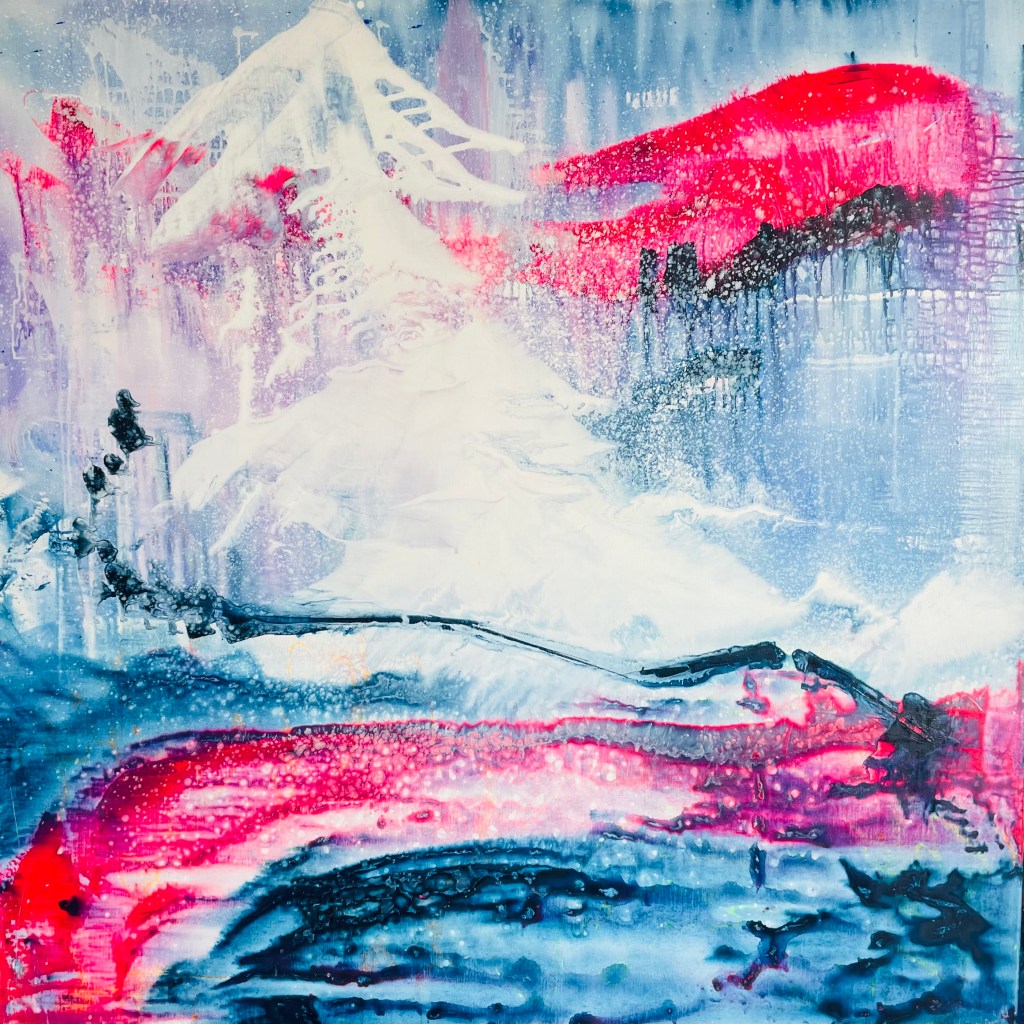 Fjell i rosa og hvit / Mountains in Pink and&nbsp;White