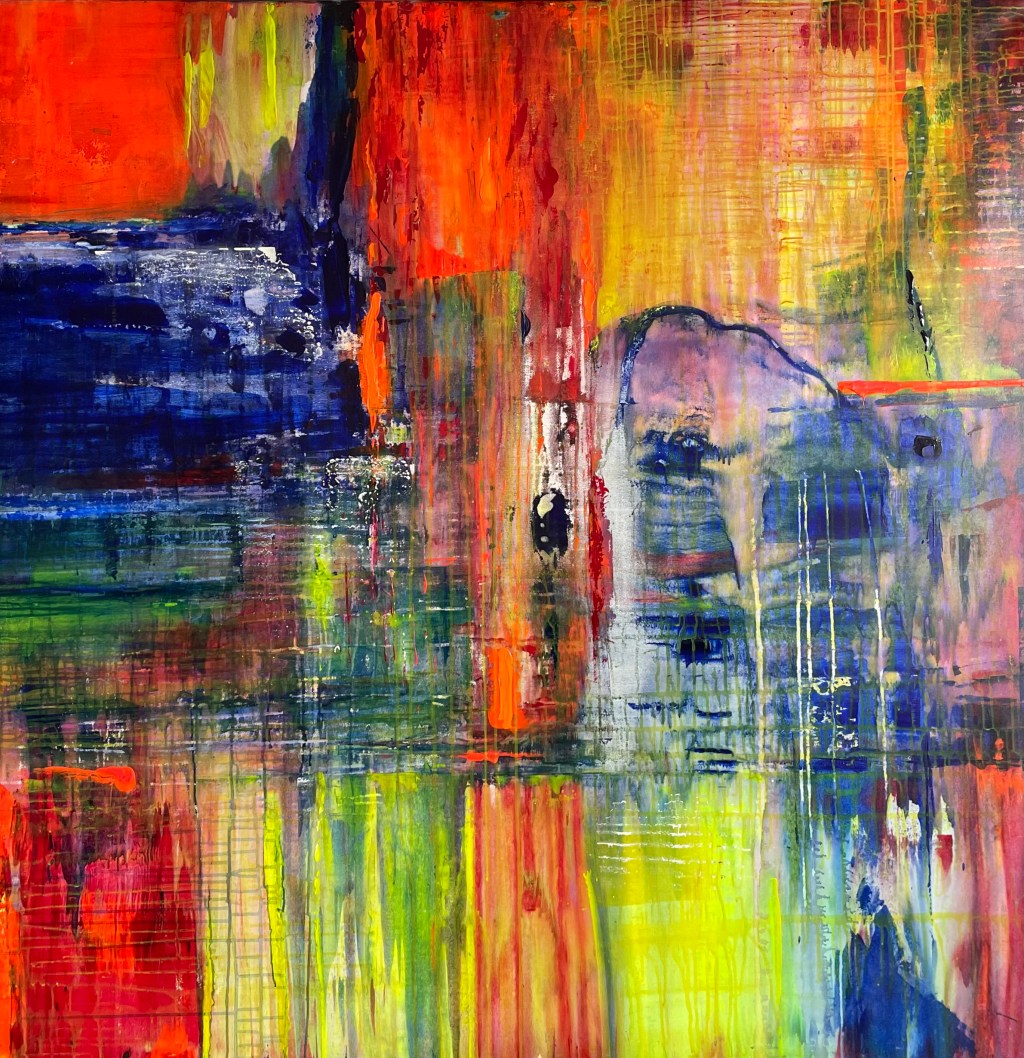 Flerfarget abstrakt mørk / Colorful Abstract&nbsp;Dark